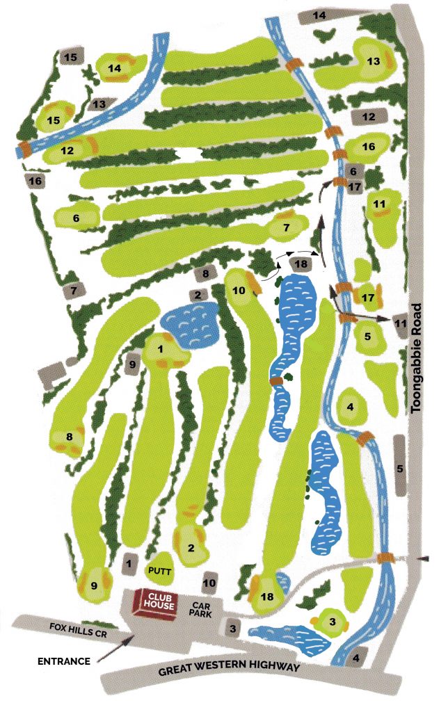 Fox Hills Golf Course Map Penrith Golf Club